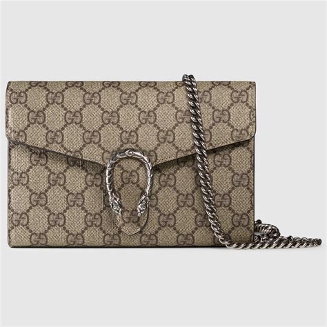 gucci dionysus gg supreme chain wallet|Gucci interlocking wallet.